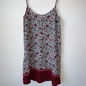 Chloe K Floral Patterned Tank Top / Beach Coverup